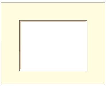 Passe-partout 30x40 cm ouverture 21x29 7 cm blanc cass Passe-partout 30x40 cm ouverture