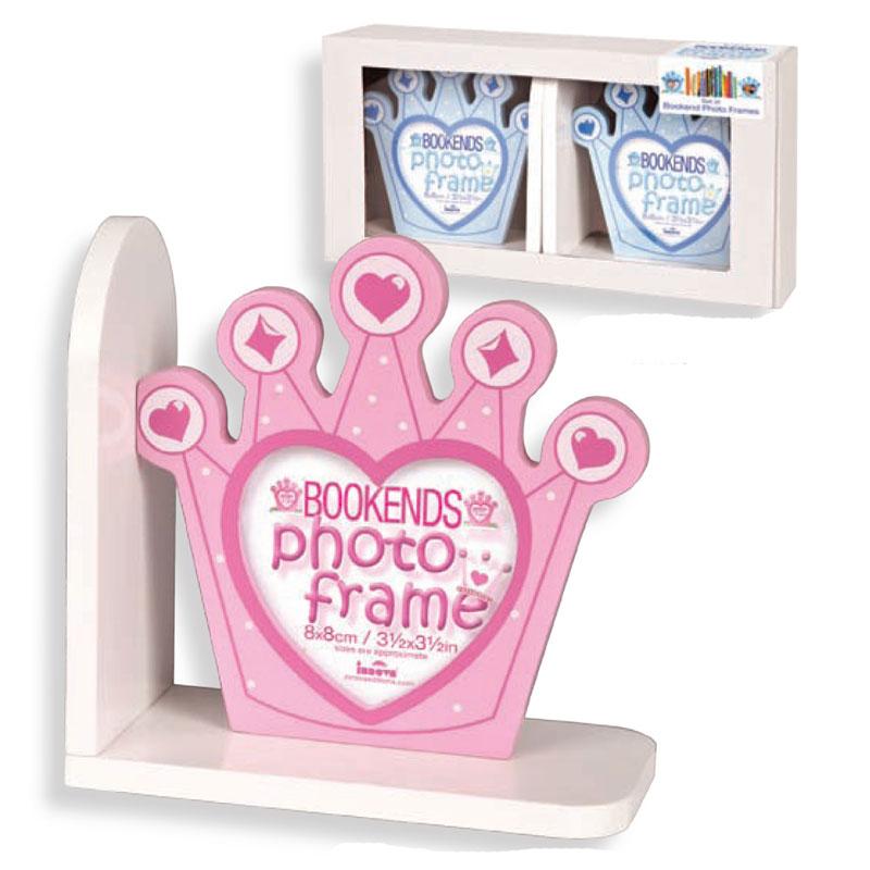 Cadre photo serre livre Prince bleu enfant fille Cadre photo serre livre Prince