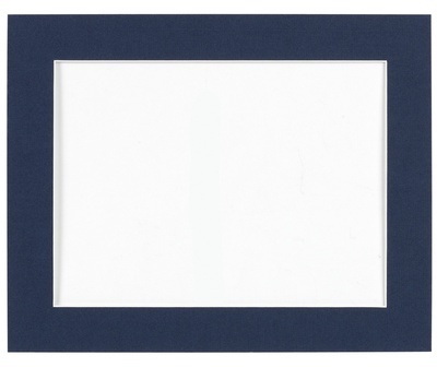 Passe-partout 40x50 cm ouverture 24x30 cm bleu Ind