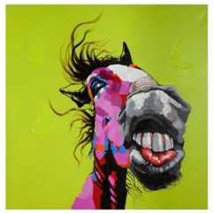 Tableau design cheval Pop Art - HORSE