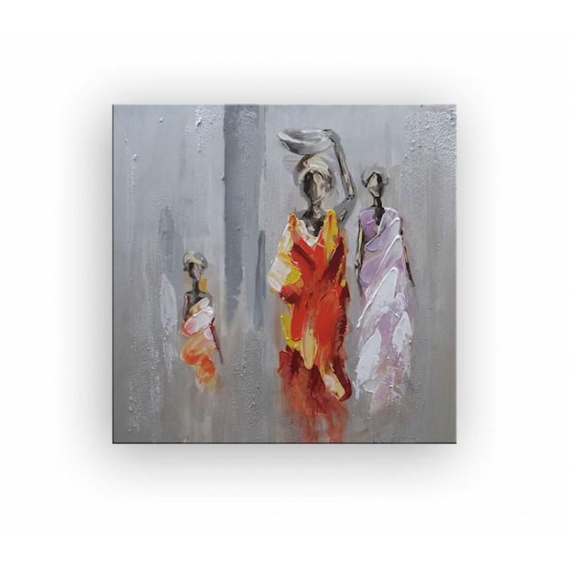 Tableau Peinture Africaines abstraites - 80 x 80 c