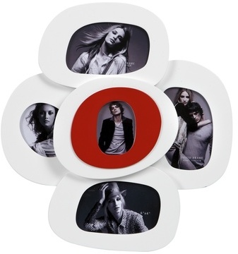 Cadre photo multivues Seventies 41x41 cm 5 vues