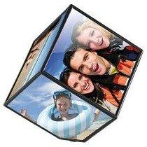 Cadre photo cubique rotatif