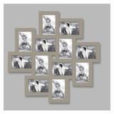 Cadre photo pèle mêle taupe 12 photos 10x15