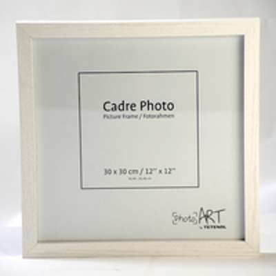 Cadre photo carré blanc