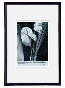 Cadre photo galeria plastique noir