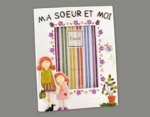 Cadre photo enfant ma soeur et moi fille