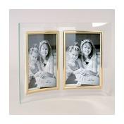 Cadre photo verre galbé pour 2 photos