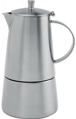 Cafetière italienne en inox brossé Milano 10 tasses Cafetière italienne en inox