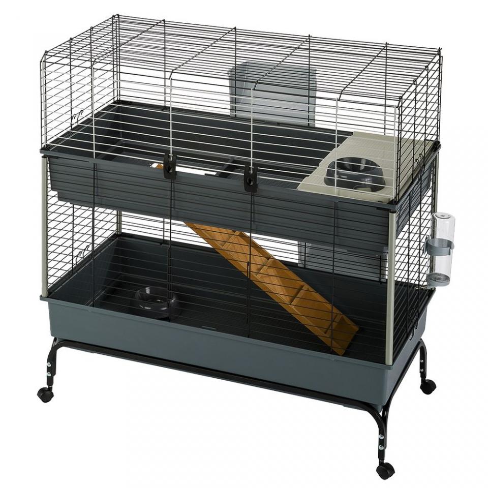 Cage Vital 100 à 2 niveaux pour lapin et rongeur -