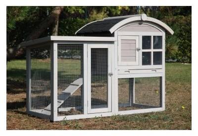 CAGE LAPIN CLAPIER LAPIN BOIS CURVE