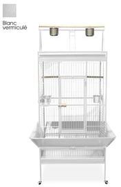 Cage perroquet large blanche