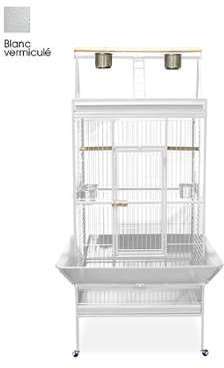 Cage perroquet large Blanche Cage perroquet large Blanche