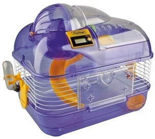 Cage violette Marathon Flamingo pour Hamsters