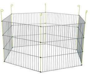 Enclos métal extérieur hexagonal 1,20 m pour ronge