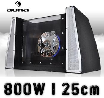 Auna Caisson de Basses Voiture Subwoofer 25cm LED