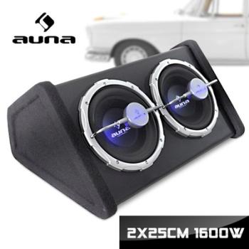 2x 25CM caisson basse vide subwoofer sono auto 160