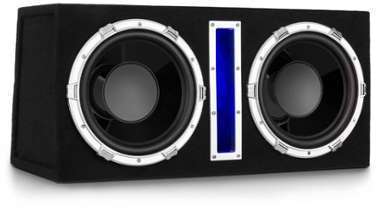 Basswaver X12L Subwoofer de voiture actif 2x 30cm (12 Basswaver X12L Subwoofer de