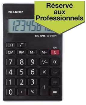 Calculatrice de bureau Sharp EL-310ANWH Calculatrice de bureau Sharp