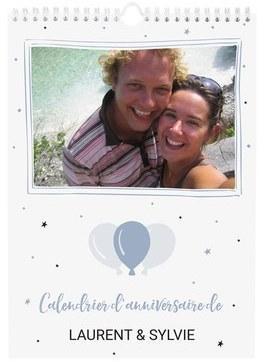 Calendrier anniversaire - A4