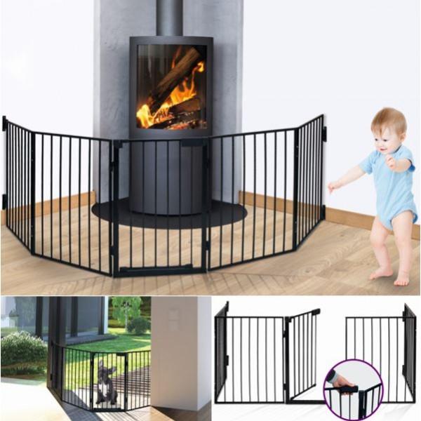 Barrière de sécurité pare-feu cheminée et grille d