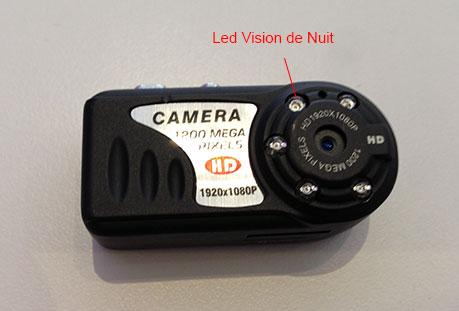 Micro camera HD 1080 espion avec Vision de nuit