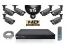 KIT VIDÉO SURVEILLANCE PRO IP : 6X CAMÉRAS POE T