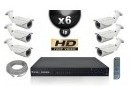 KIT VIDÉO SURVEILLANCE PRO IP : 6X CAMÉRAS POE T