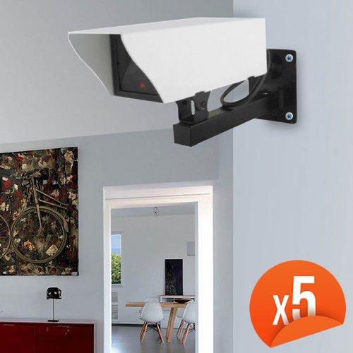Caméra factice extérieur avec LED Lot de 5 EMATRON