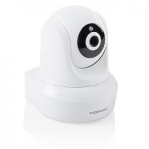 Caméra IP intérieur rotative blanche