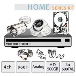 Kit Professionnel Vidéosurveillance avec DVR Trhyb