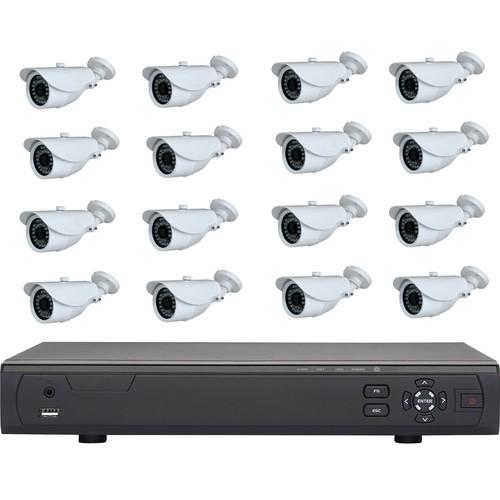 Kit vidéo-surveillance 16 caméras extérieur AHD 72