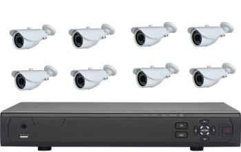 Kit vidéo-surveillance 8 caméras extérieur + enreg