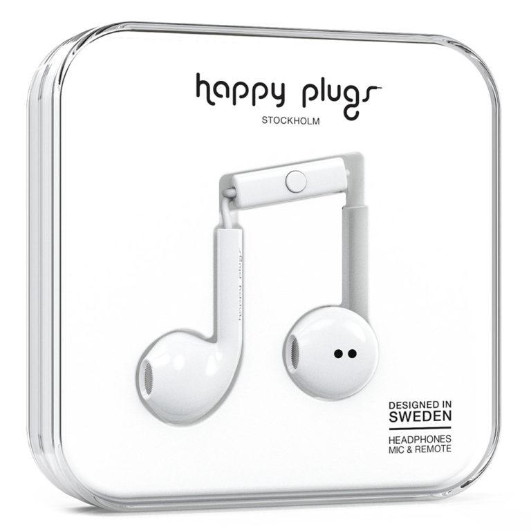 Écouteurs Happy Plugs Earbud Plus White
