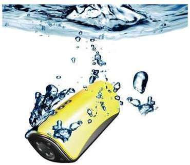 Camera sport HD 720p étanche jaune USB Micro SD