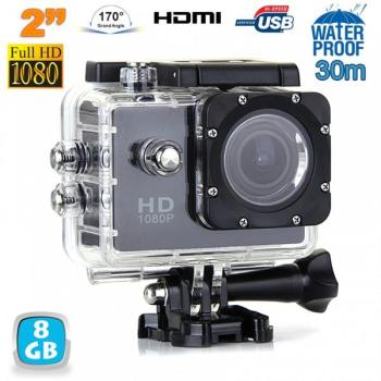 Caméra sport étanche 30m 2 HD 1080p grand angle