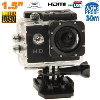 Caméra sport action étanche ECRAN 1.5 HD 1080p g