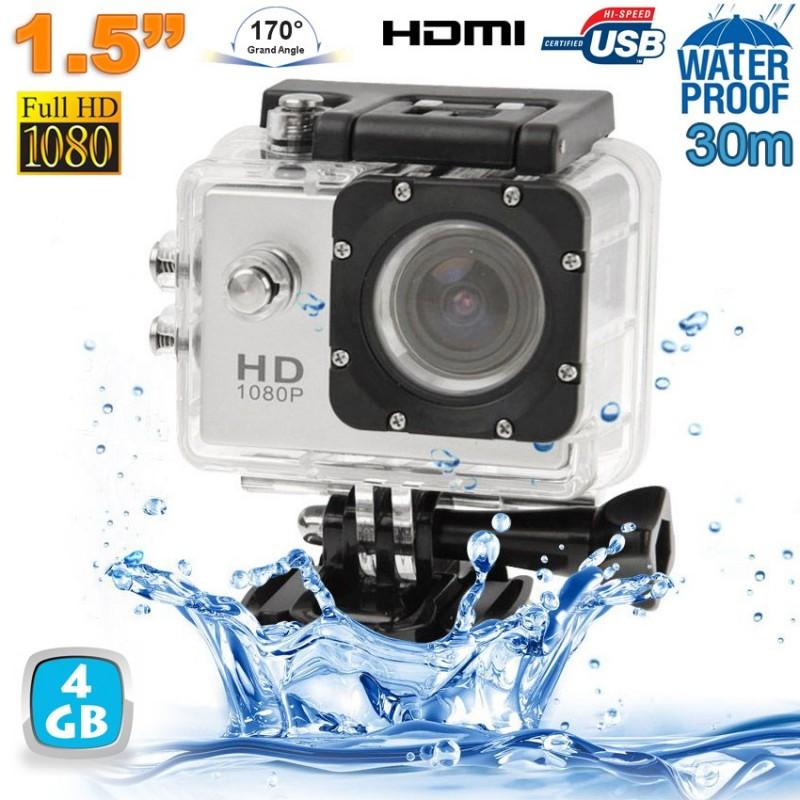 Caméra sport étanche 30m caméra daction 1080p 12M