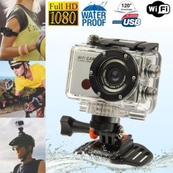 Camera sport WiFi Full HD 1080P étanche boitier wa