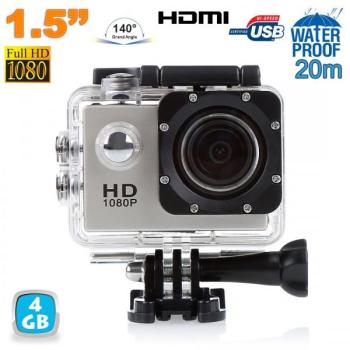Caméra sport action étanche ECRAN 1.5 HD 1080p g