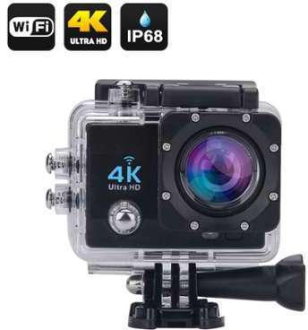 Caméra Sport 4K Ultra Hd 16Mp Étanche Grand Angle