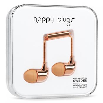 Écouteurs Happy Plugs In-Ear Deluxe Rose Gold