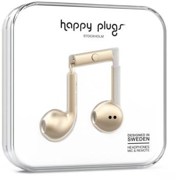 Écouteurs Happy Plugs Earbud Plus Deluxe Champagne