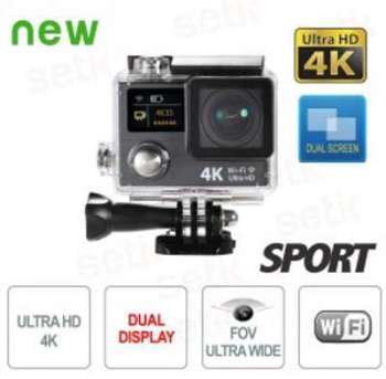 Caméra Sportive ULTRA HD 4K FishEye Double Display Caméra Sportive ULTRA HD 4K