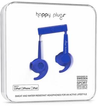 Écouteurs Happy Plugs Sport MFI Cobalt