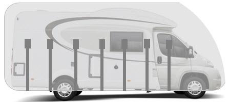 Housse pour camping-car profilé long. 8.0m