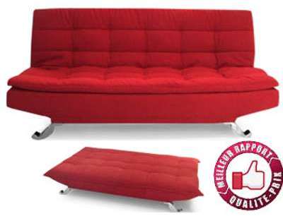 Clic Clac canapé convertible Harry rouge - Canapé