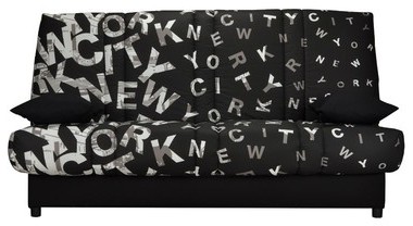 Banquette-lit clic-clac matelas HR 130 cm - KARI n
