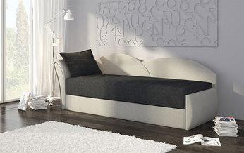 Canapé convertible avec coffre 3 places en tissu B