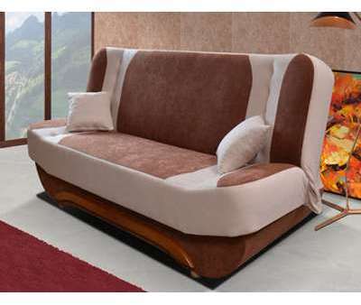 Banquette clic clac bicolore avec coffre ILIAS
